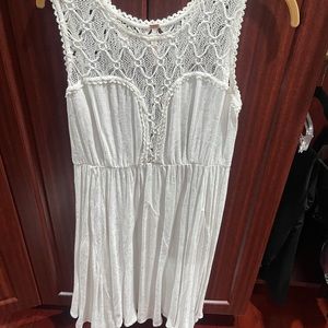 White free people lace dress